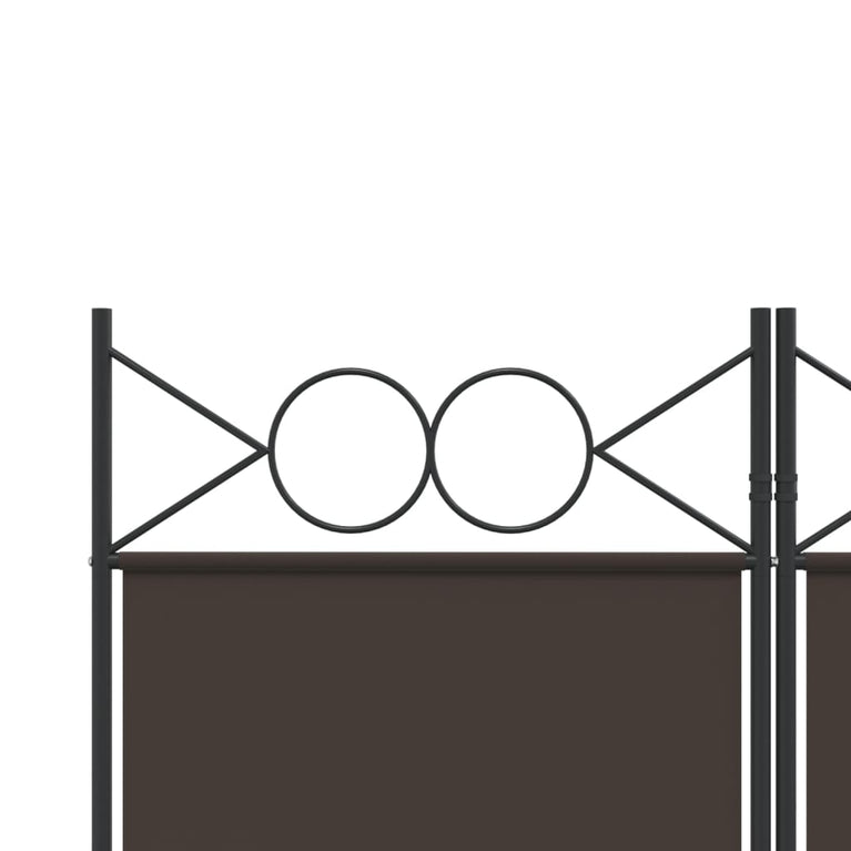 Kamerscherm met 6 panelen 240x200 cm stof bruin MeubelReus