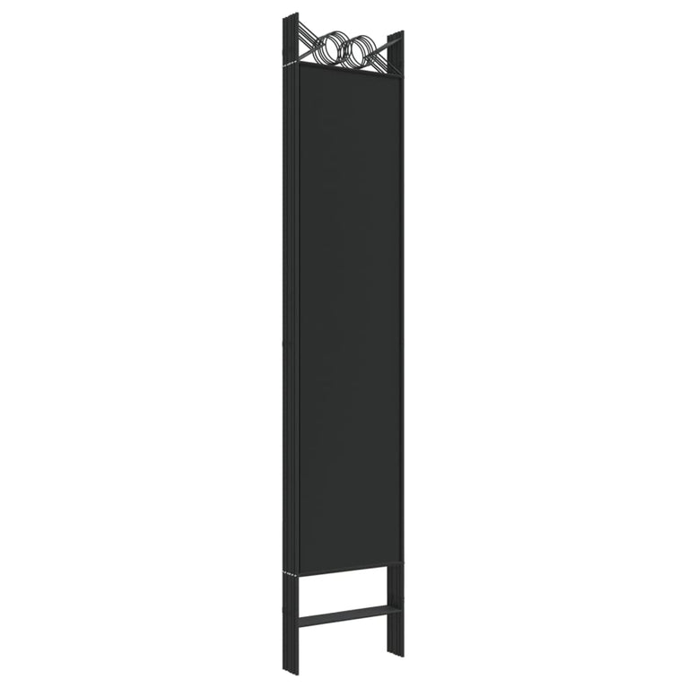 Kamerscherm met 6 panelen 240x200 cm stof zwart MeubelReus