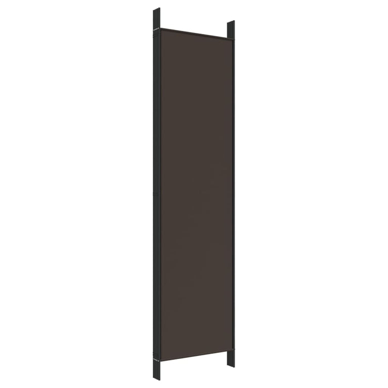 Kamerscherm met 5 panelen 250x200 cm stof bruin MeubelReus