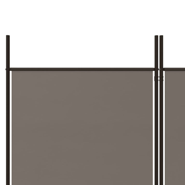 Kamerscherm met 6 panelen 300x200 cm stof antracietkleurig MeubelReus
