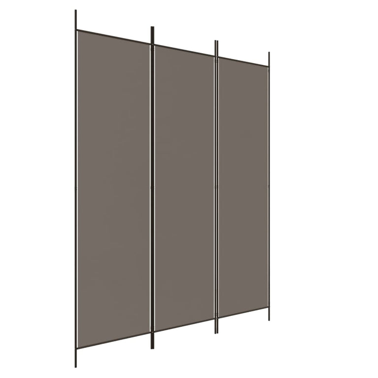 Kamerscherm met 3 panelen 150x220 cm stof antracietkleurig MeubelReus