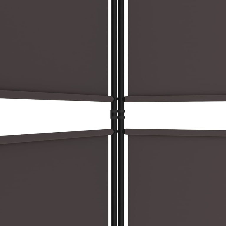 Kamerscherm met 6 panelen 300x180 cm stof bruin MeubelReus
