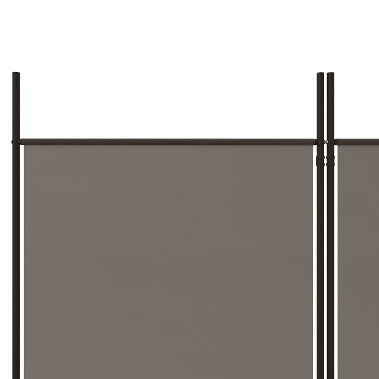 Kamerscherm met 6 panelen 300x200 cm stof antracietkleurig MeubelReus