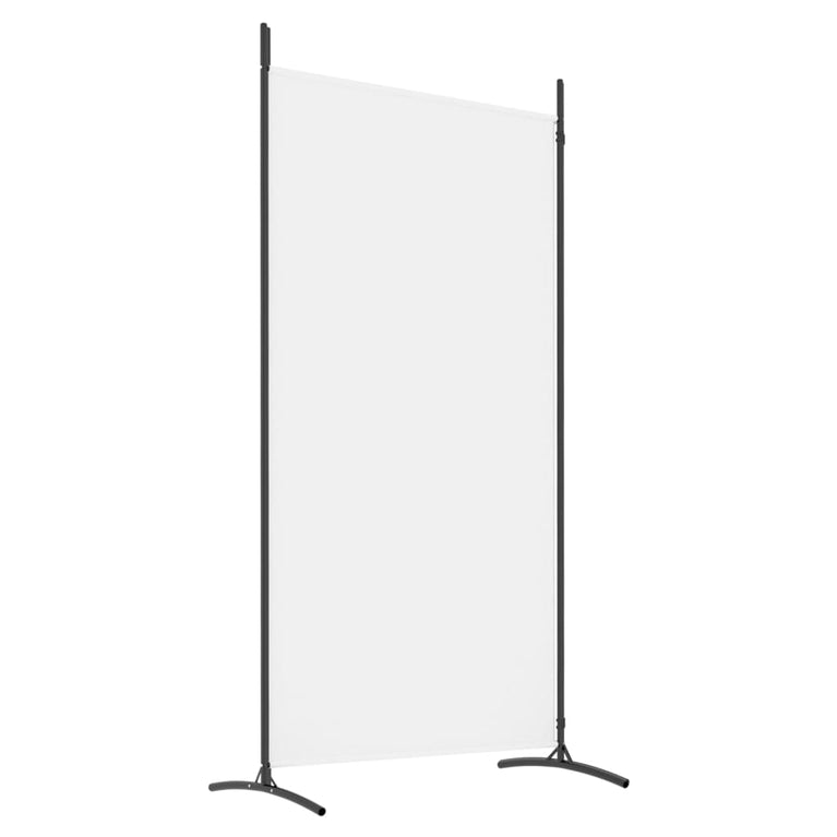 vidaXL Kamerscherm met 2 panelen 175x180 cm stof wit MeubelReus