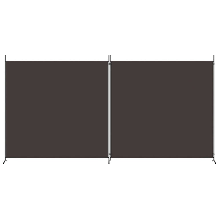 vidaXL Kamerscherm met 2 panelen 348x180 cm stof bruin MeubelReus
