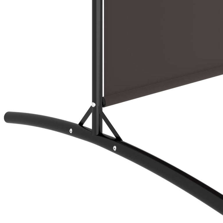 vidaXL Kamerscherm met 2 panelen 348x180 cm stof bruin MeubelReus
