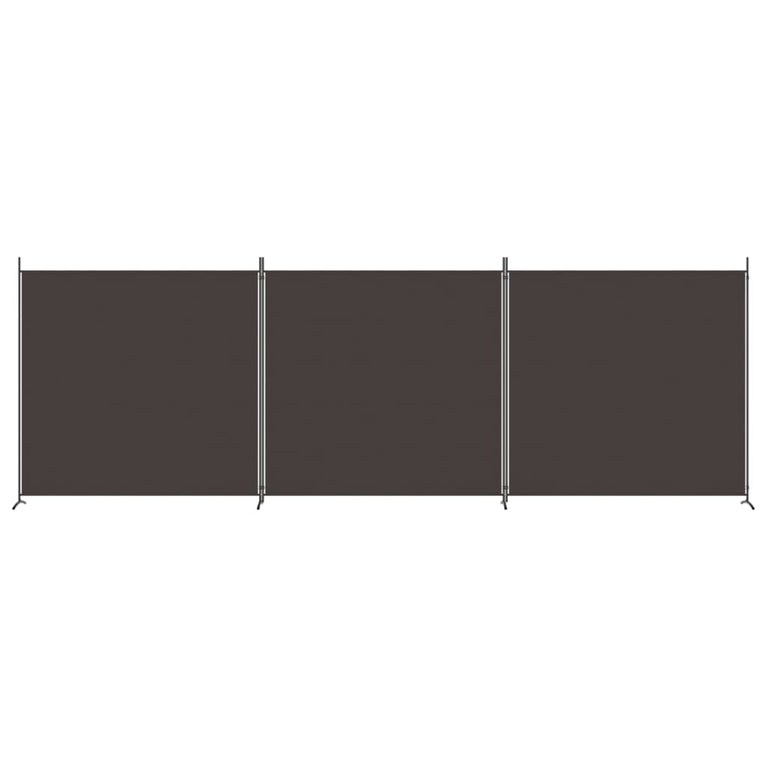 Kamerscherm met 3 panelen 525x180 cm stof bruin MeubelReus