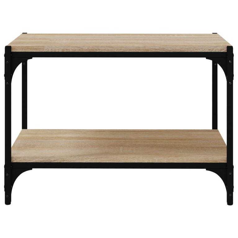 Tv-meubel 60x33x41 cm bewerkt hout en staal sonoma eikenkleurig MeubelReus