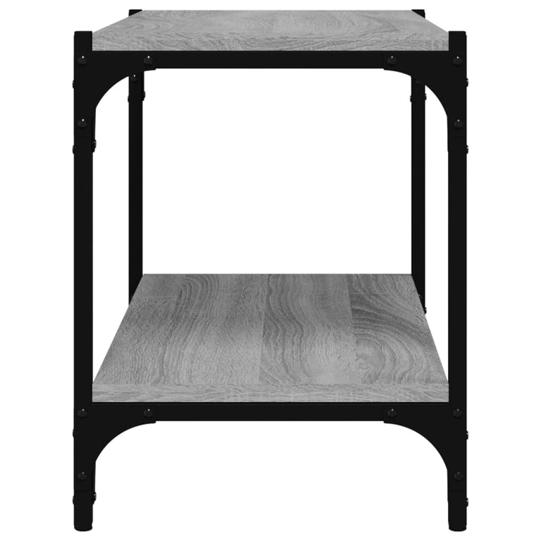 Tv-meubel 60x33x41 cm bewerkt hout en staal grijs sonoma eiken MeubelReus