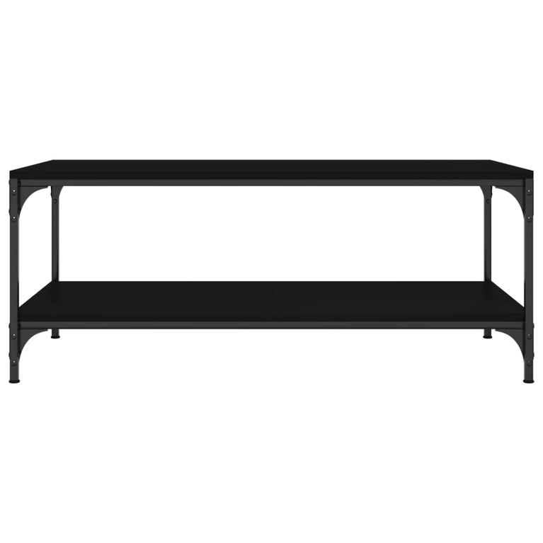 Salontafel 80x50x40 cm bewerkt hout zwart MeubelReus