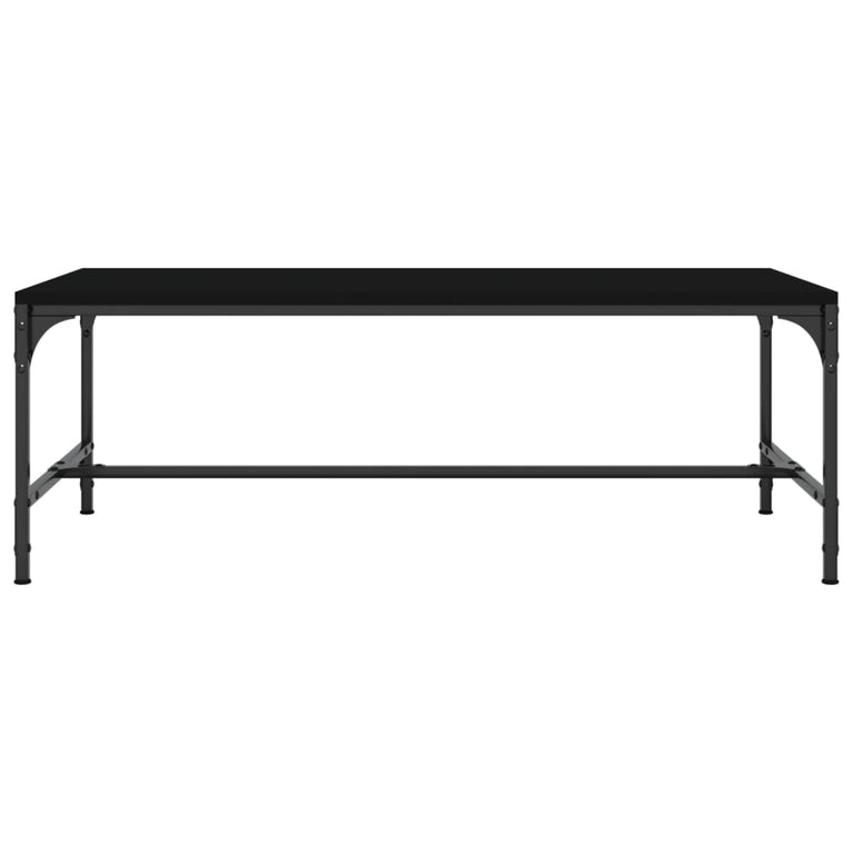 Salontafel 80x50x35 cm bewerkt hout zwart MeubelReus