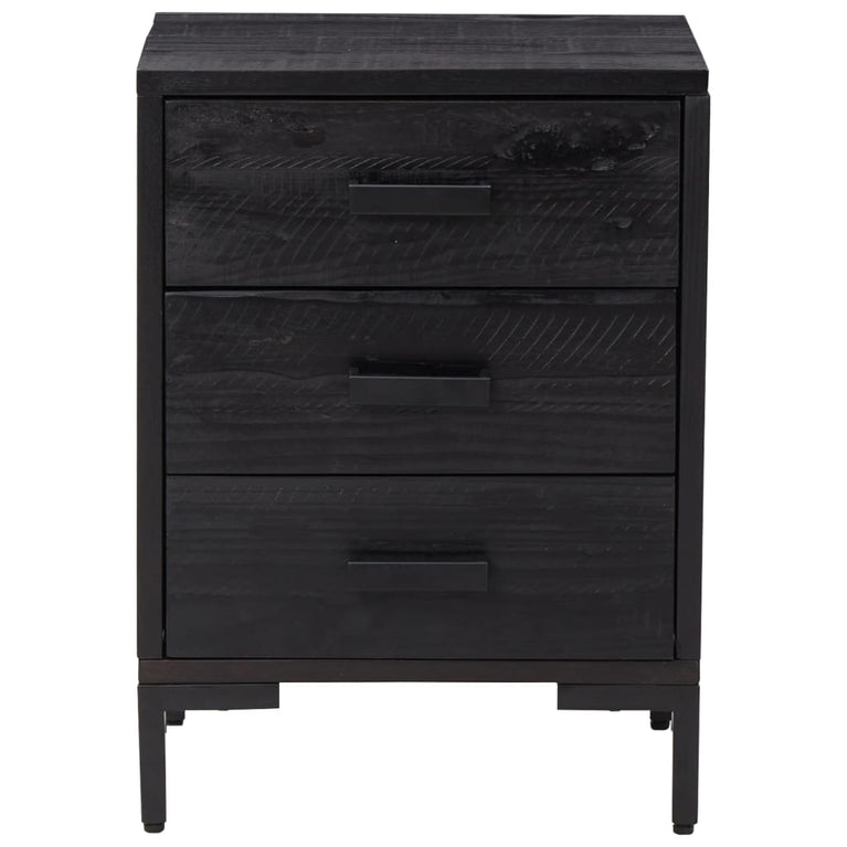 Nachtkastje 40x30x55 cm gerecycled massief grenenhout MeubelReus