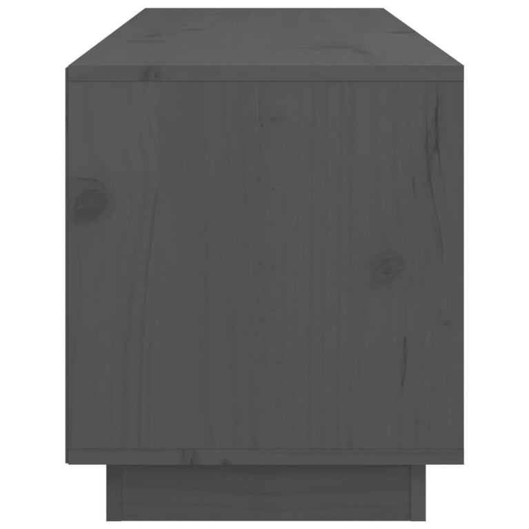 Tv-meubel 105x34x40 cm massief grenenhout grijs MeubelReus