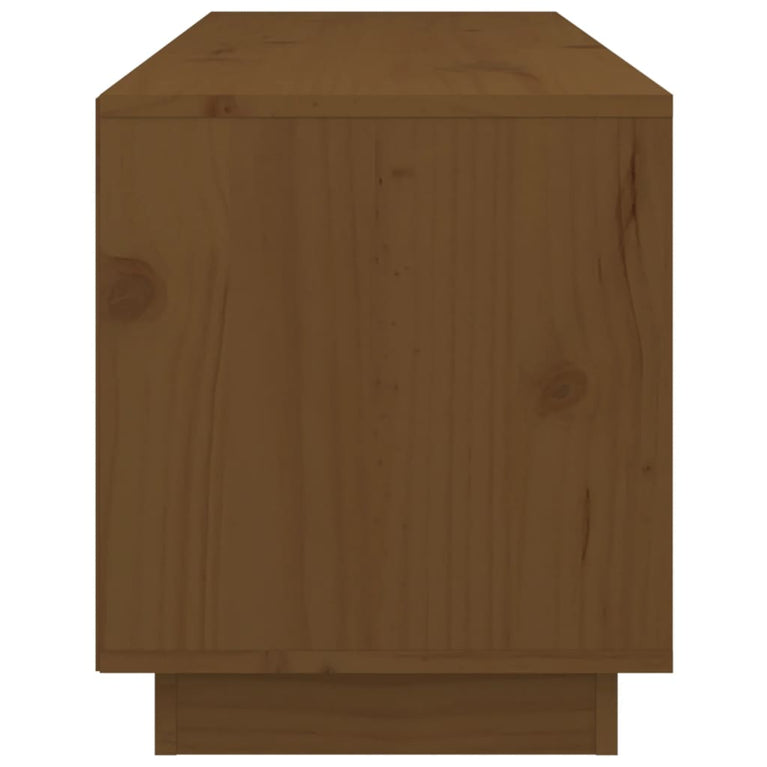 Tv-meubel 105x34x40 cm massief grenenhout honingbruin MeubelReus