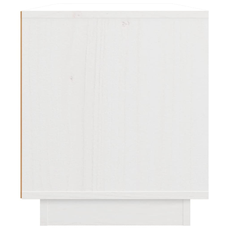 Tv-meubel 80x34x40 cm massief grenenhout wit MeubelReus