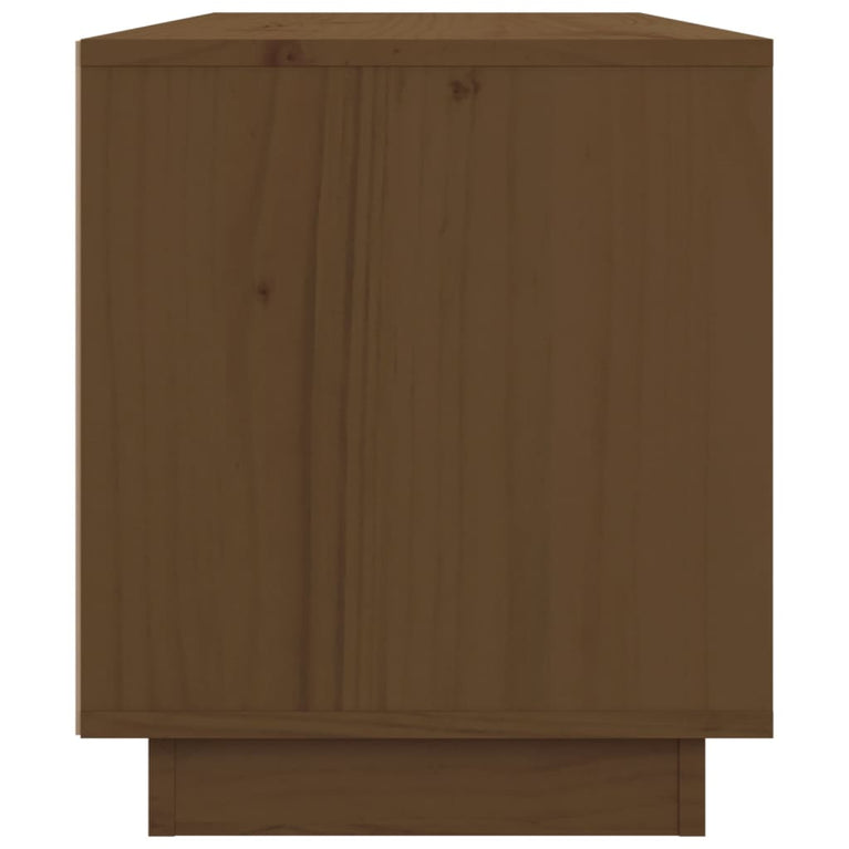 Tv-meubel 80x34x40 cm massief grenenhout honingbruin MeubelReus