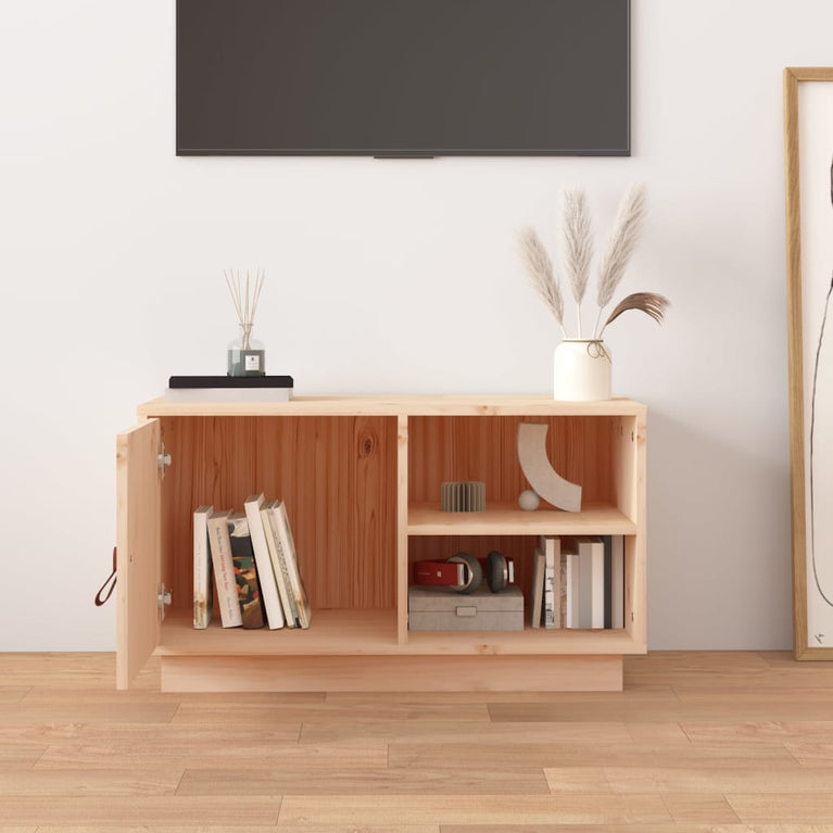 Tv-meubel 70x34x40 cm massief grenenhout MeubelReus