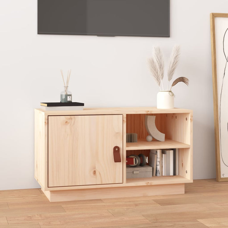 Tv-meubel 70x34x40 cm massief grenenhout MeubelReus