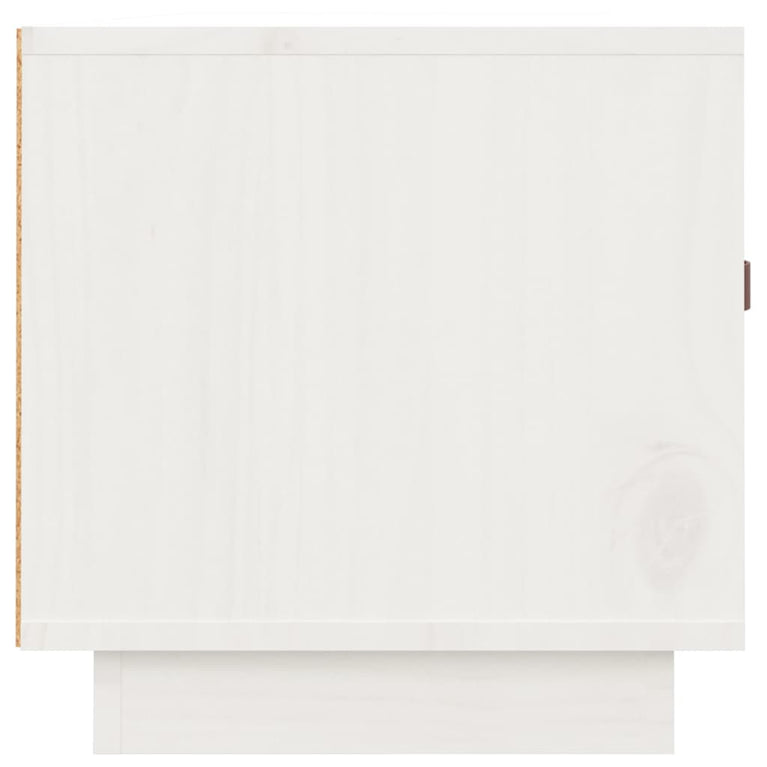Tv-meubel 80x34x35 cm massief grenenhout wit MeubelReus