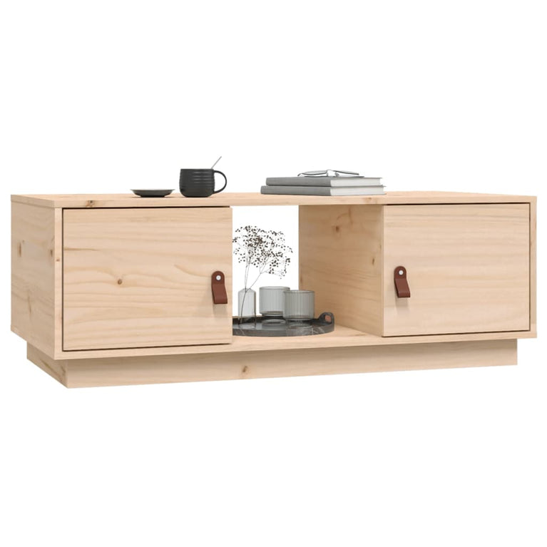 vidaXL Salontafel 100x50x35 cm massief grenenhout MeubelReus