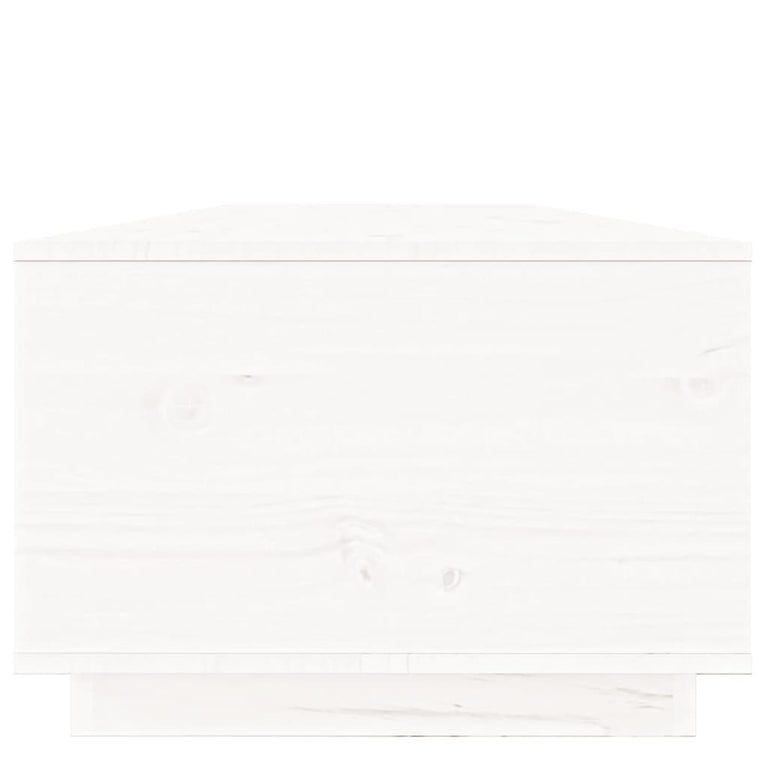 Salontafel 100x50x35 cm massief grenenhout wit