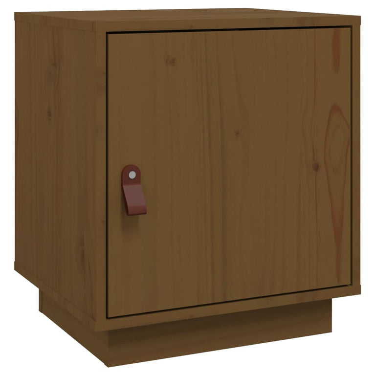 Nachtkastje 40x34x45 cm massief grenenhout honingbruin MeubelReus