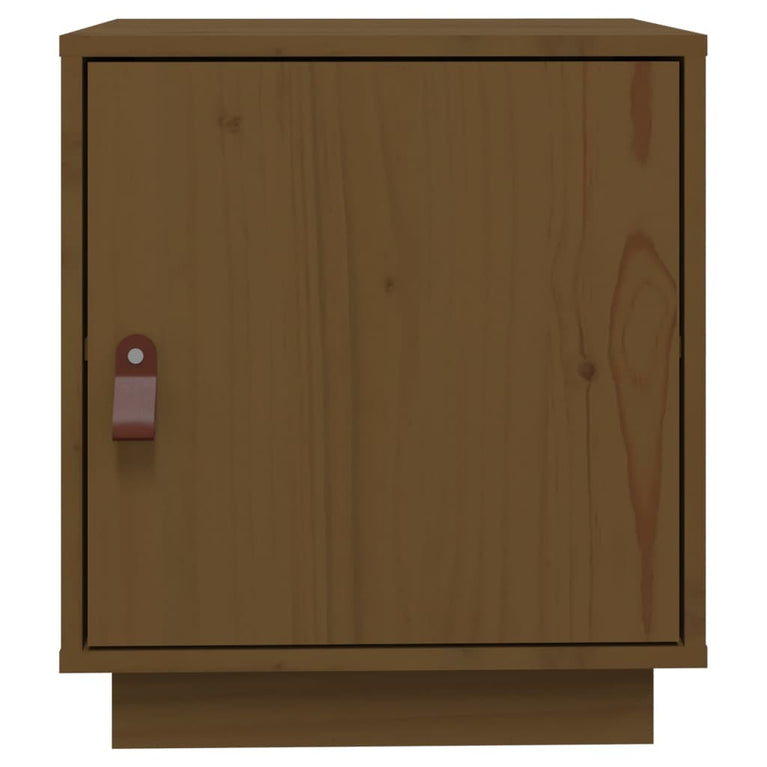 Nachtkastje 40x34x45 cm massief grenenhout honingbruin MeubelReus