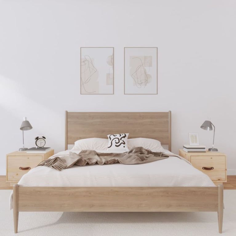 Nachtkastjes 2 st 40x34x35 cm massief grenenhout MeubelReus