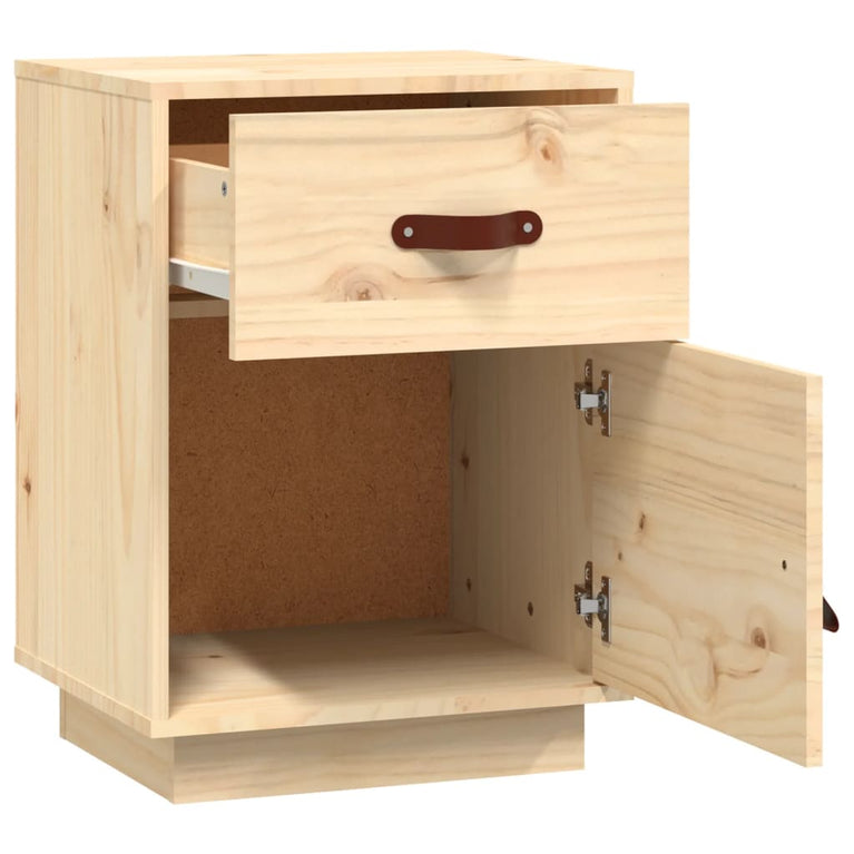 Nachtkastje 40x34x55 cm massief grenenhout MeubelReus