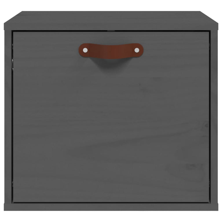 Wandkast 40x30x35 cm massief grenenhout grijs MeubelReus