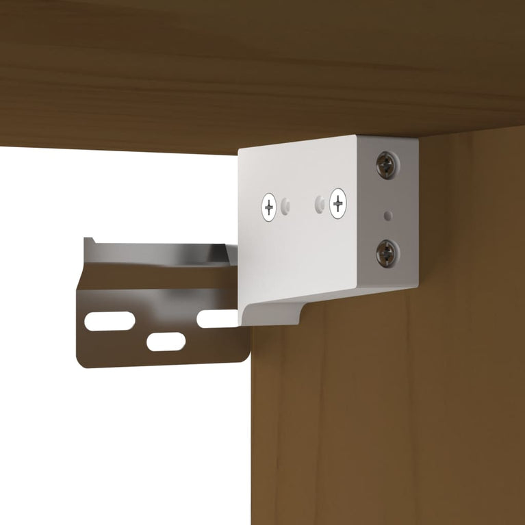 Wandkast 40x30x35 cm massief grenenhout honingbruin MeubelReus