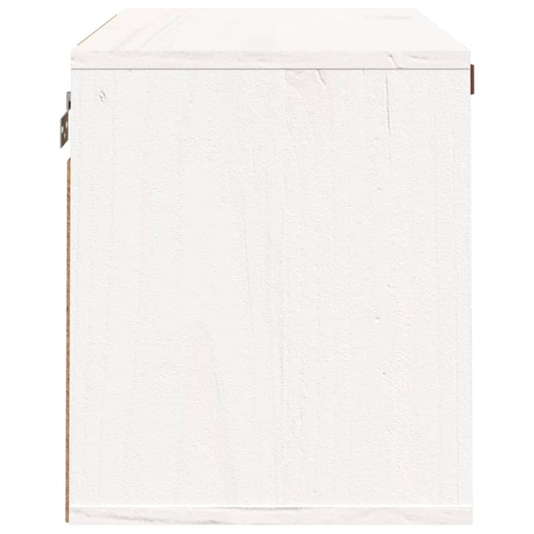 Wandkast 60x30x35 cm massief grenenhout wit MeubelReus