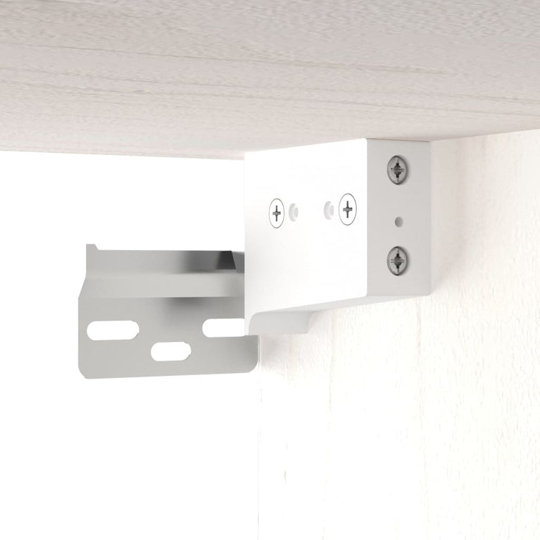 Wandkast 60x30x35 cm massief grenenhout wit MeubelReus