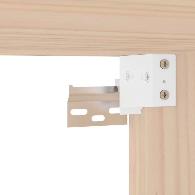 Wandkast 31,5x30x30 cm massief grenenhout MeubelReus