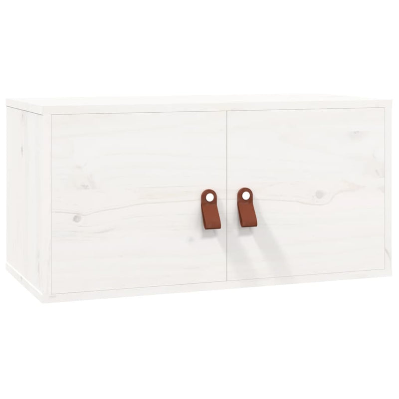 Wandkast 60x30x30 cm massief grenenhout wit MeubelReus