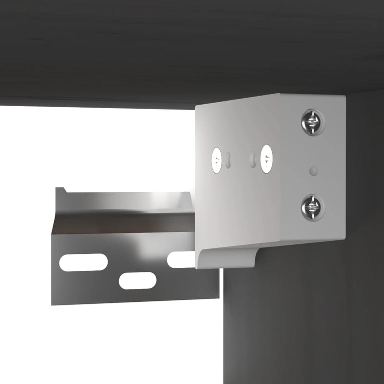 Wandkast 60x30x30 cm massief grenenhout grijs MeubelReus