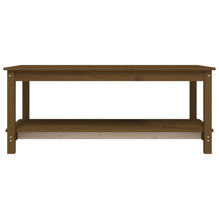 Salontafel 110x55x45 cm massief grenenhout honingbruin MeubelReus