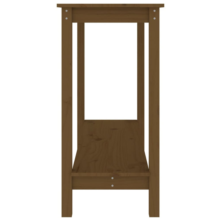 Wandkast 110x40x80 cm massief grenenhout honingbruin MeubelReus