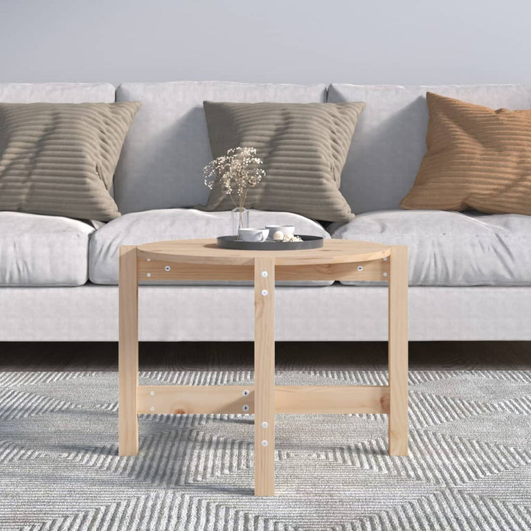Salontafel Ø 62,5x45 cm massief grenenhout MeubelReus