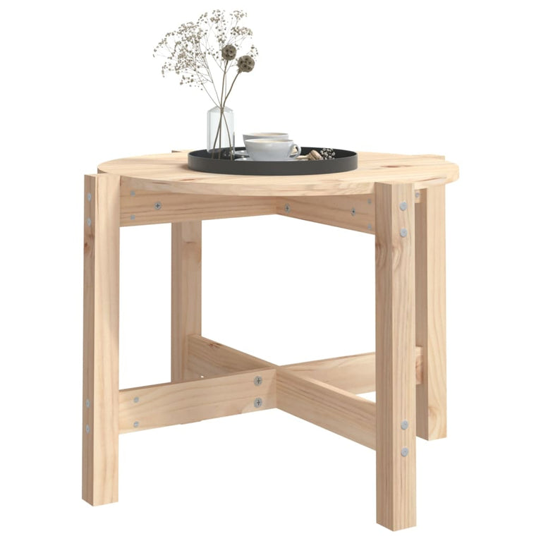 Salontafel Ø 62,5x45 cm massief grenenhout MeubelReus