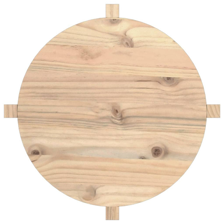 Salontafel Ø 62,5x45 cm massief grenenhout MeubelReus