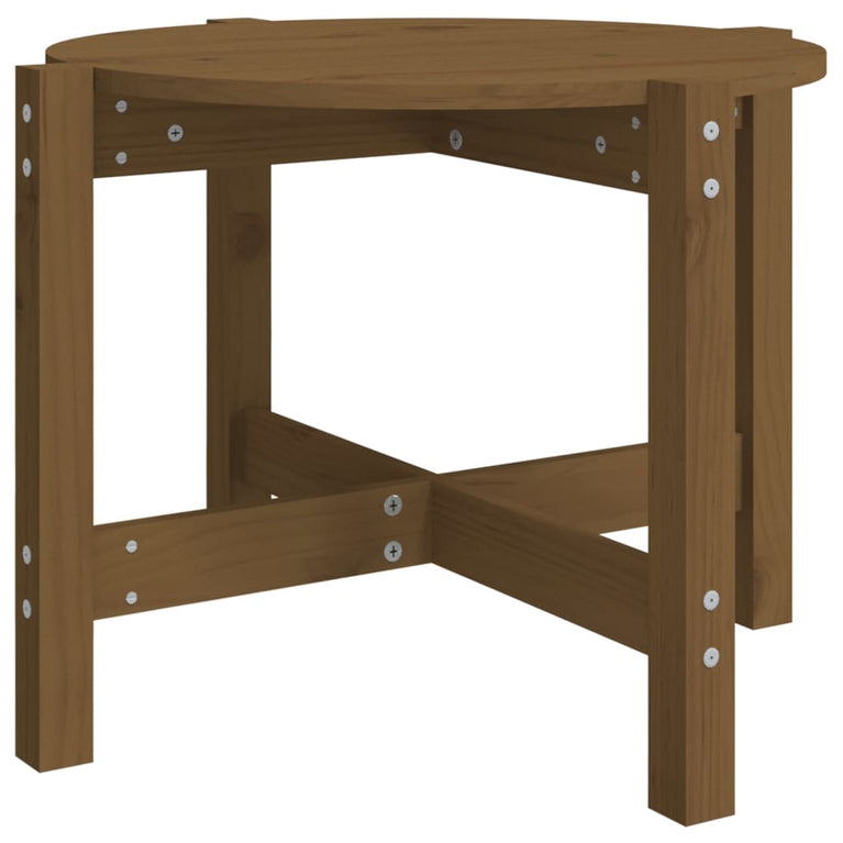 Salontafel Ø 62,5x45 cm massief grenenhout honingbruin MeubelReus