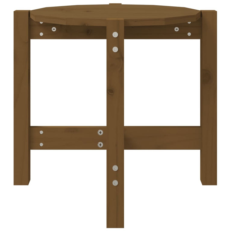 Salontafel Ø 52,5x45 cm massief grenenhout honingbruin MeubelReus