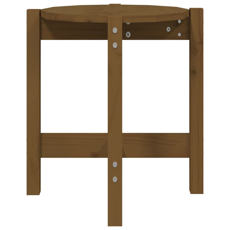 Salontafel Ø 42,5x45 cm massief grenenhout honingbruin MeubelReus