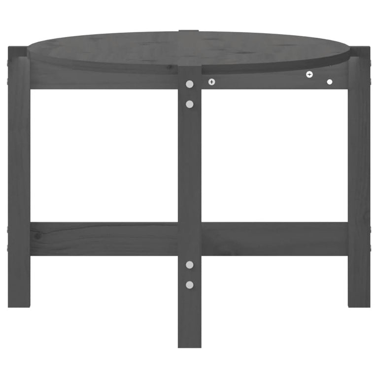 Salontafel 118x63x45 cm massief grenenhout grijs MeubelReus