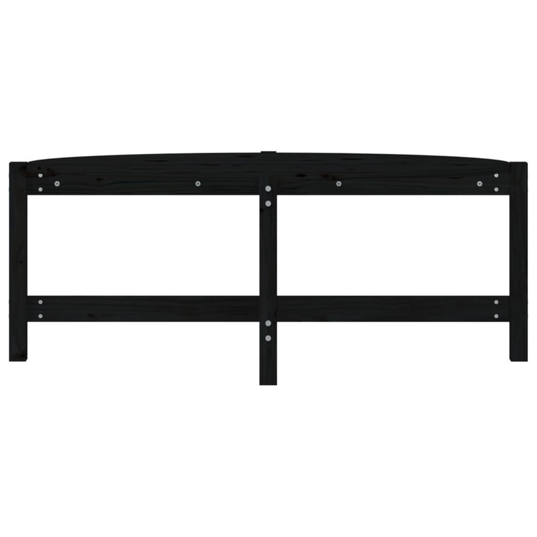 Salontafel 118x63x45 cm massief grenenhout zwart MeubelReus