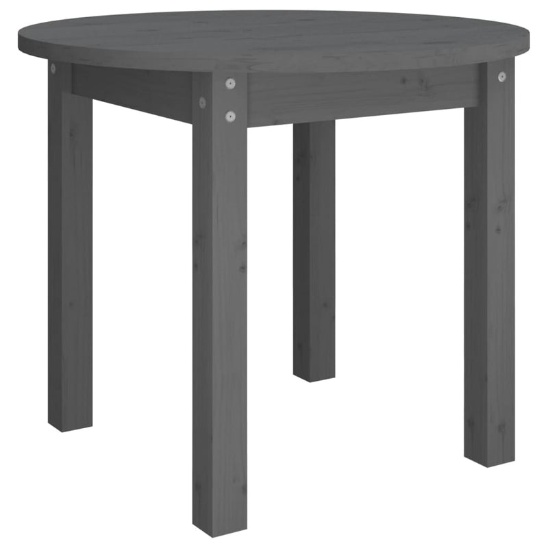 Salontafel Ø 55x45 cm massief grenenhout grijs MeubelReus