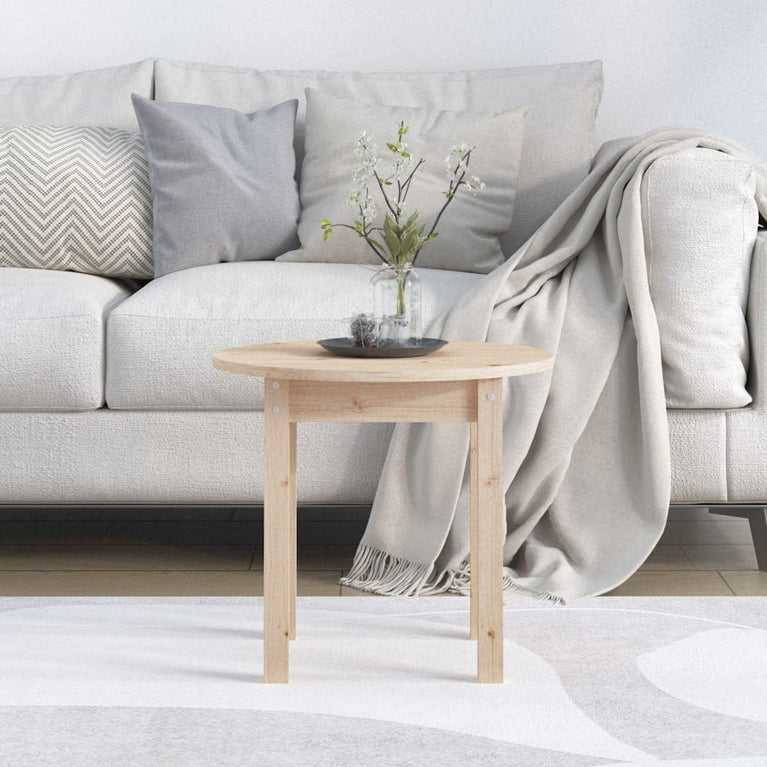 Salontafel Ø 45x40 cm massief grenenhout MeubelReus