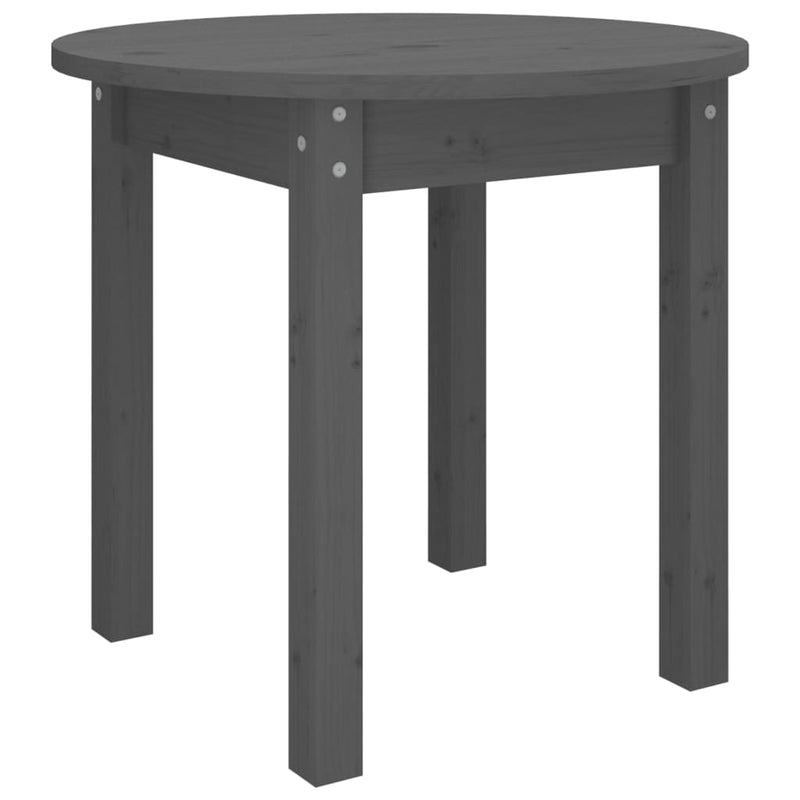 Salontafel Ø 45x40 cm massief grenenhout grijs MeubelReus