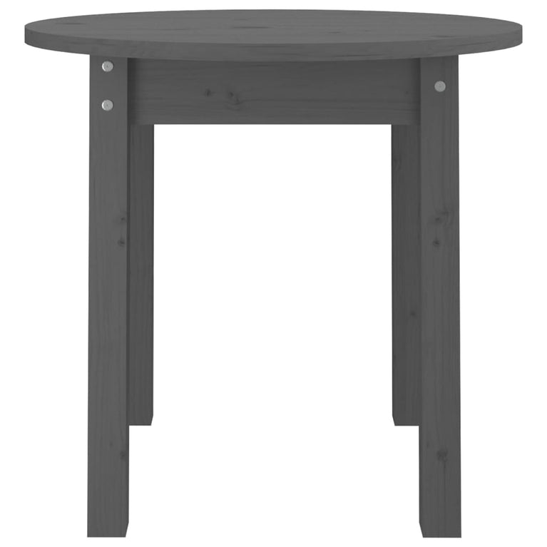 Salontafel Ø 45x40 cm massief grenenhout grijs MeubelReus